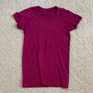 Lululemon Magenta Swiftly Tech T-Shirt